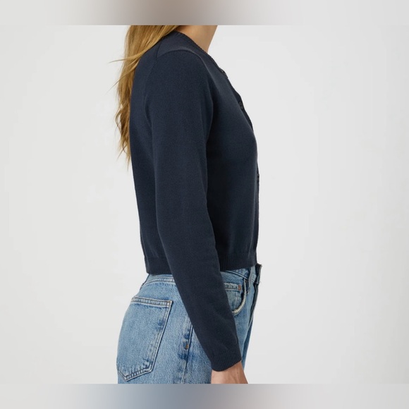 FRENCH CONNECTION Cosysoft Fitted Cardigan - size SMALL , color MARINE - Picture 5 of 7